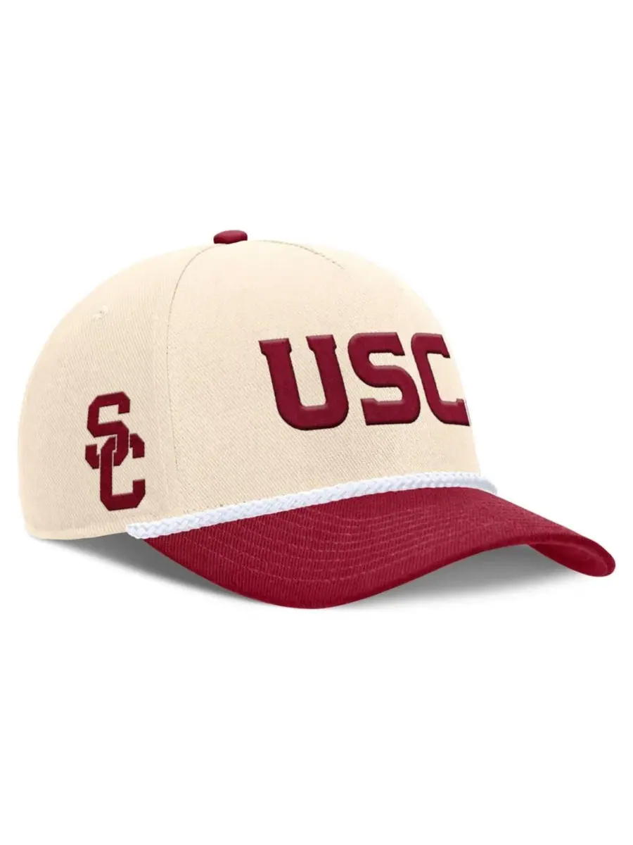 Кепка Nike Rise с эмблемой USC Trojans, Natural Cardinal