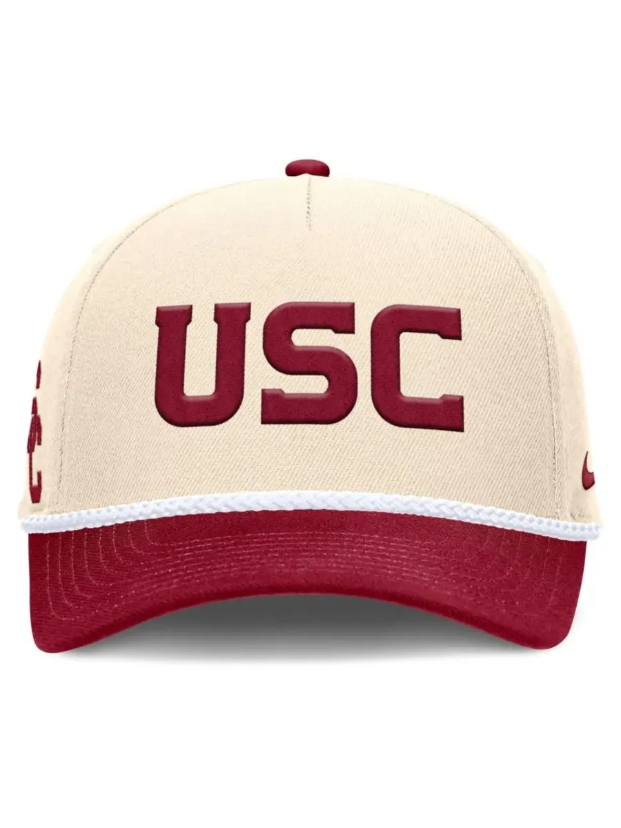 Кепка Nike Rise с эмблемой USC Trojans, Natural Cardinal — изображение 2 из 4