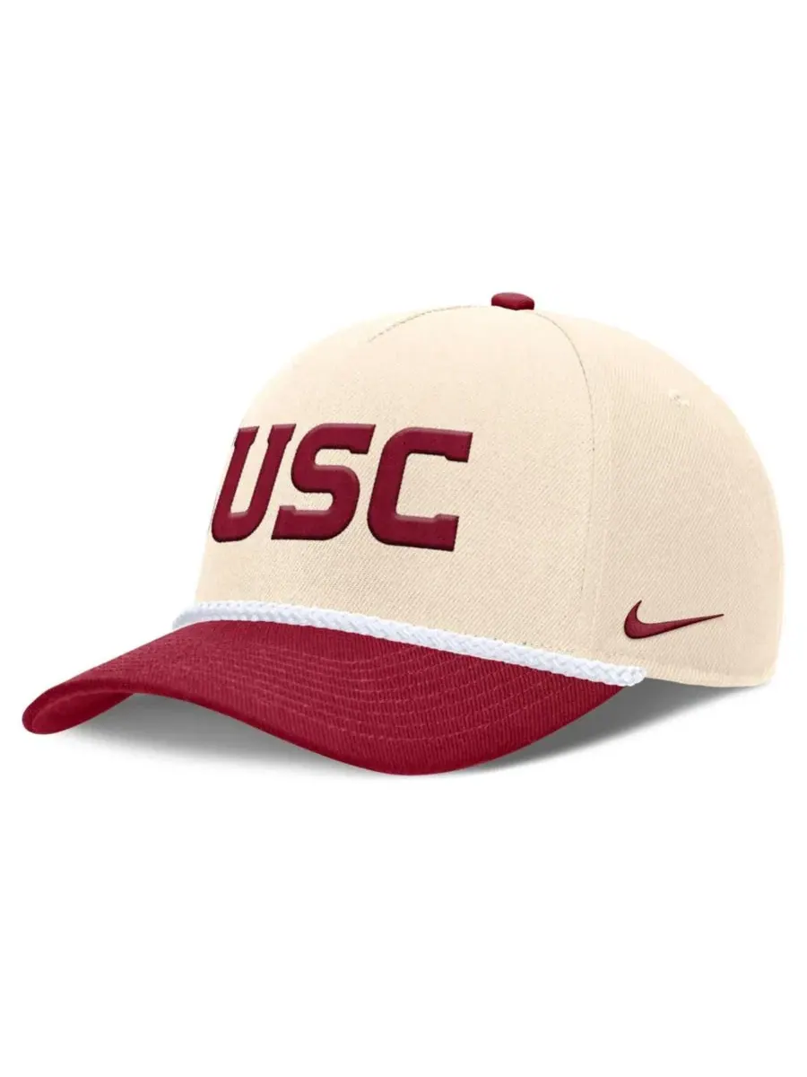 Кепка Nike Rise с эмблемой USC Trojans, Natural Cardinal — изображение 3 из 4
