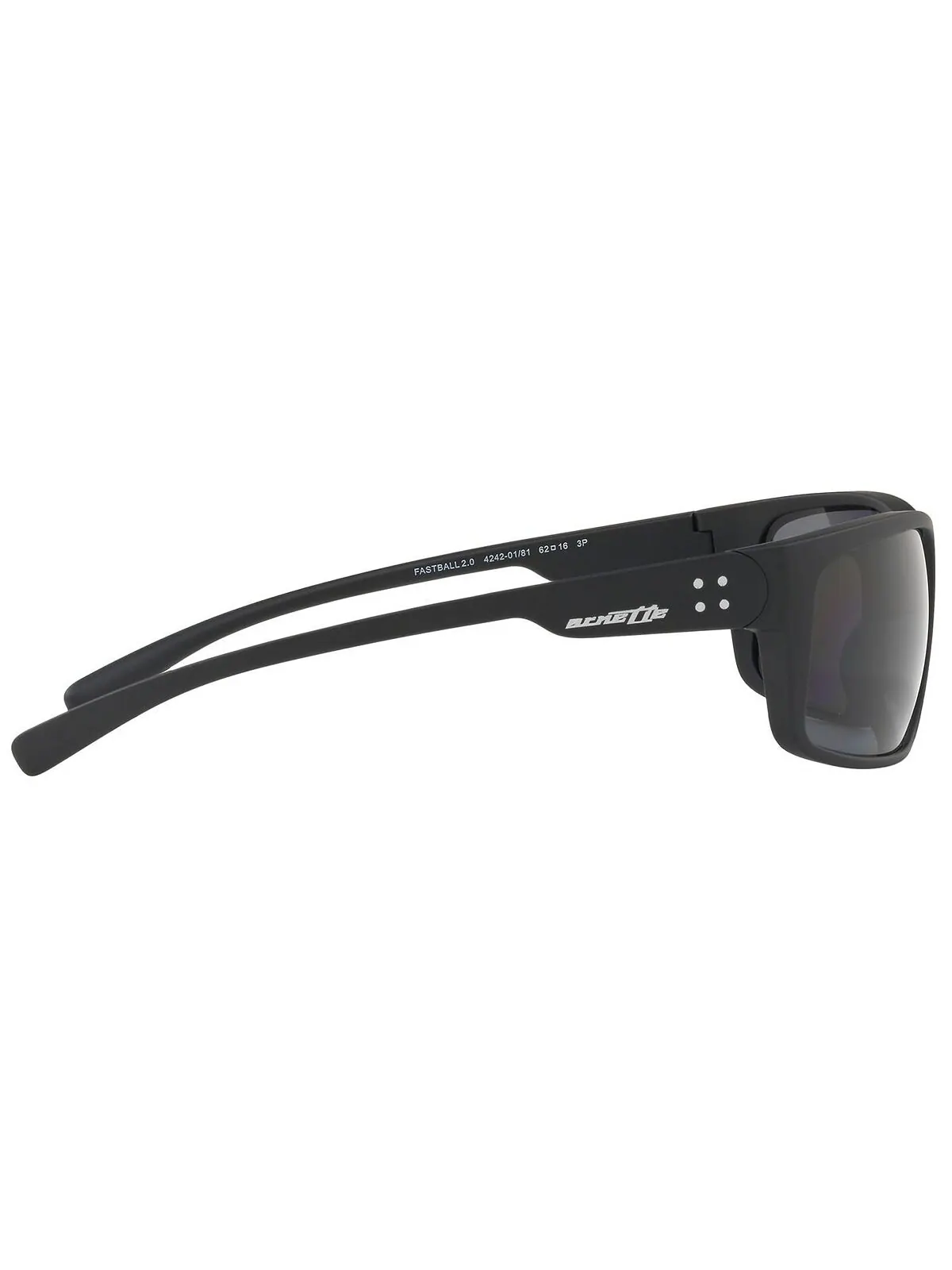 Мужские поляризованные солнцезащитные очки Arnette — изображение 6 из 6, черный/серый