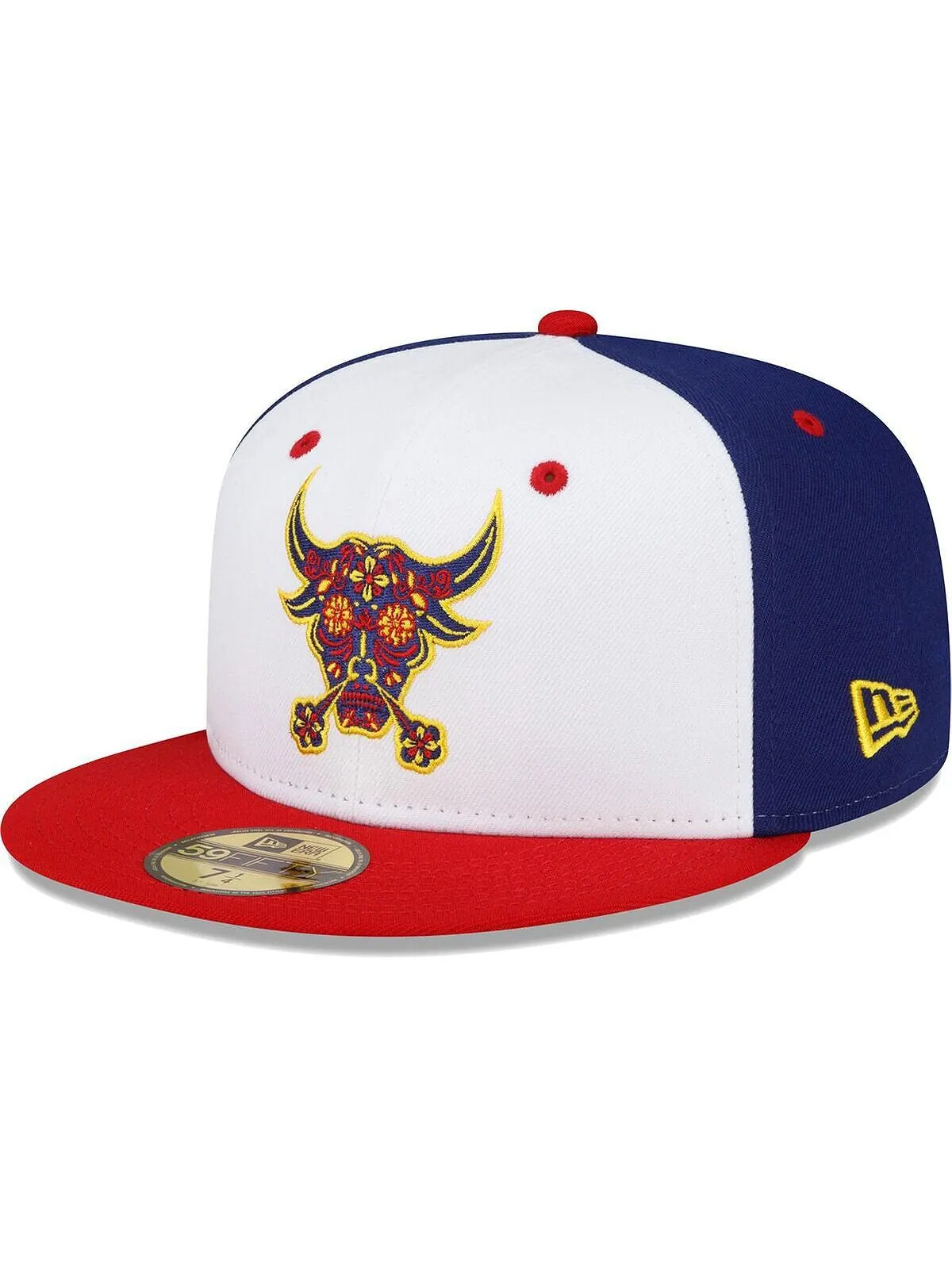 Мужская белая приталенная кепка Durham Bulls Copa De La Diversion 59FIFTY New Era