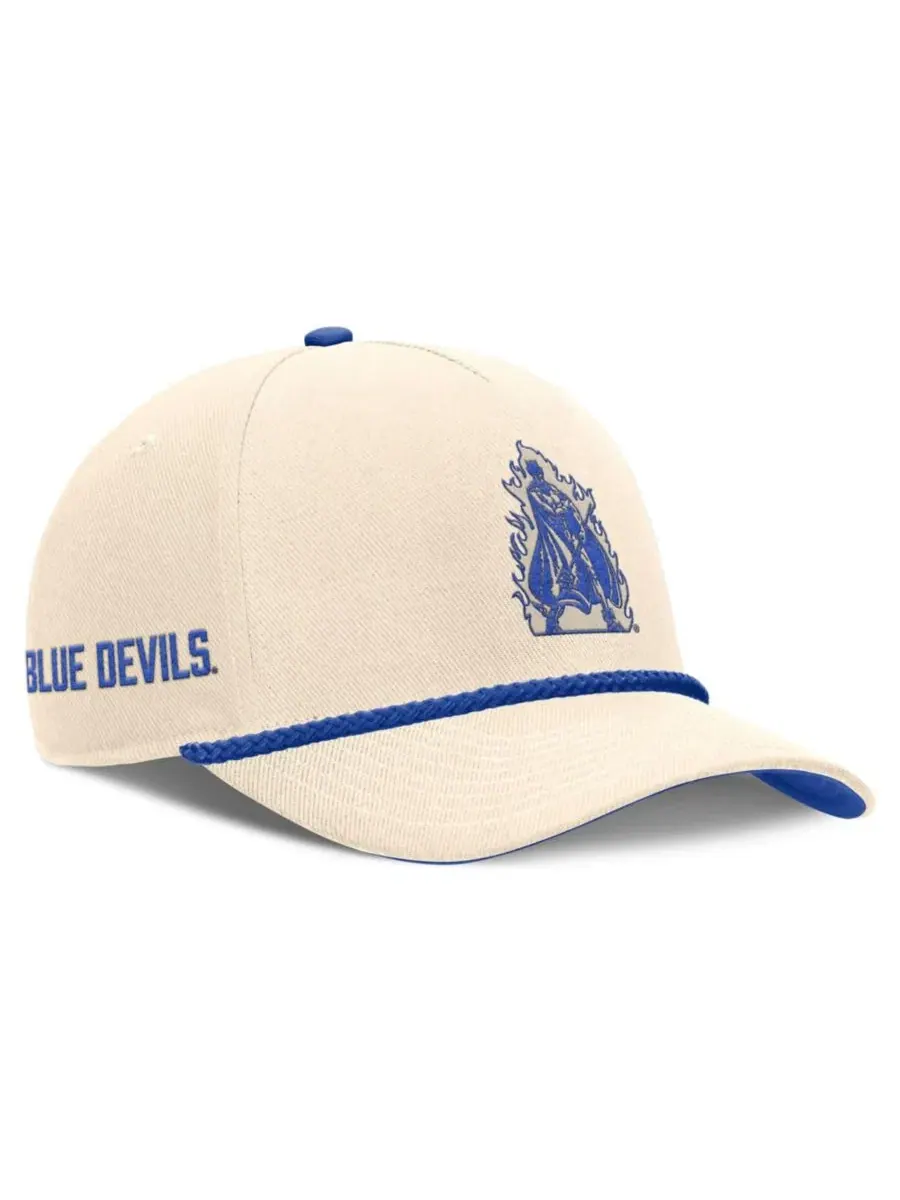 Бейсболка Nike Legacy Vintage Rope Rise Adjustable Hat, Natural Royal