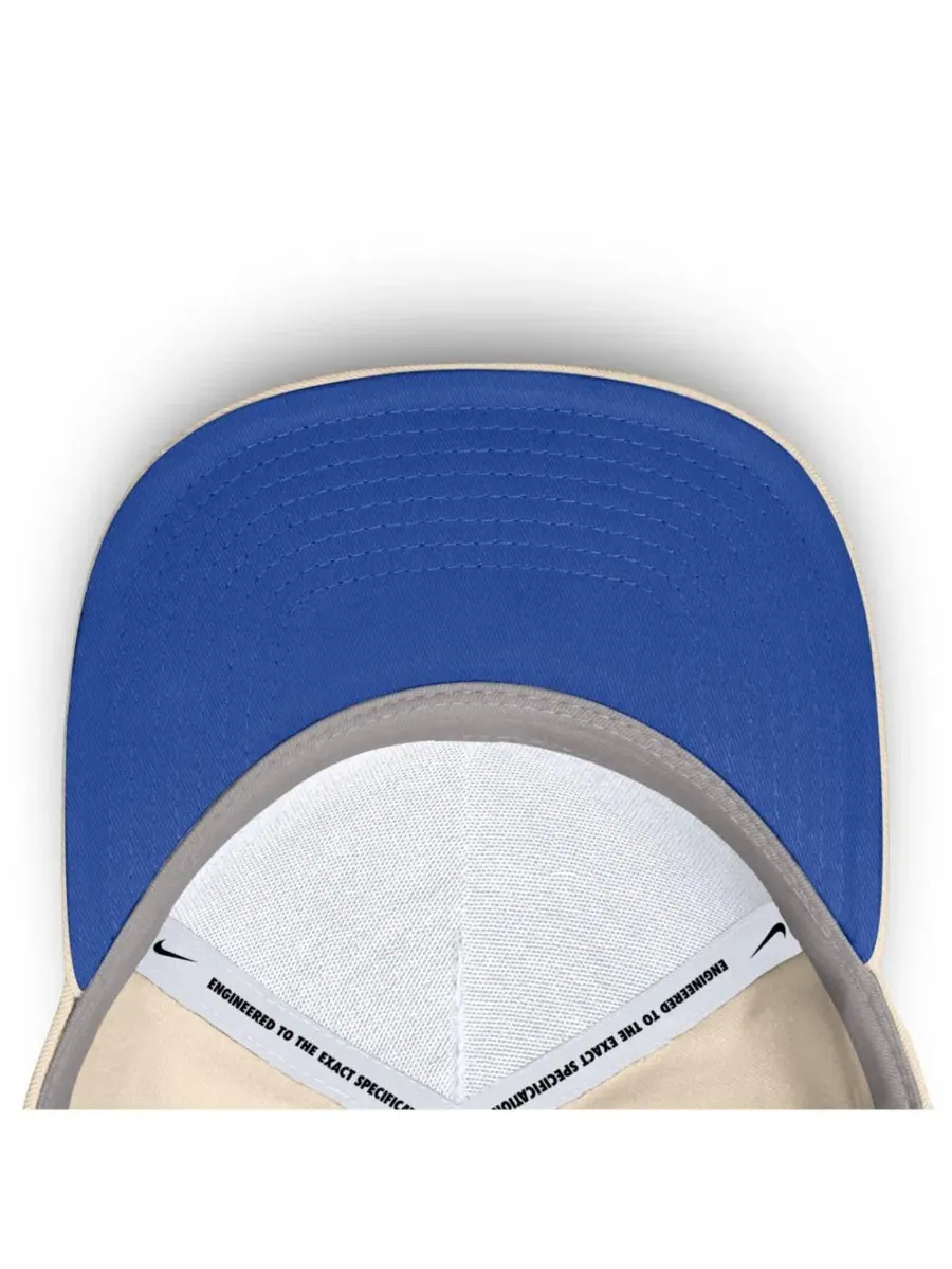 Бейсболка Nike Legacy Vintage Rope Rise Adjustable Hat, Natural Royal — изображение 5 из 5