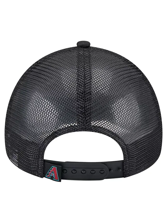 Детская белая/черная кепка дальнобойщика Arizona Diamondbacks с А-образной рамкой 9FORTY New Era — изображение 4 из 5