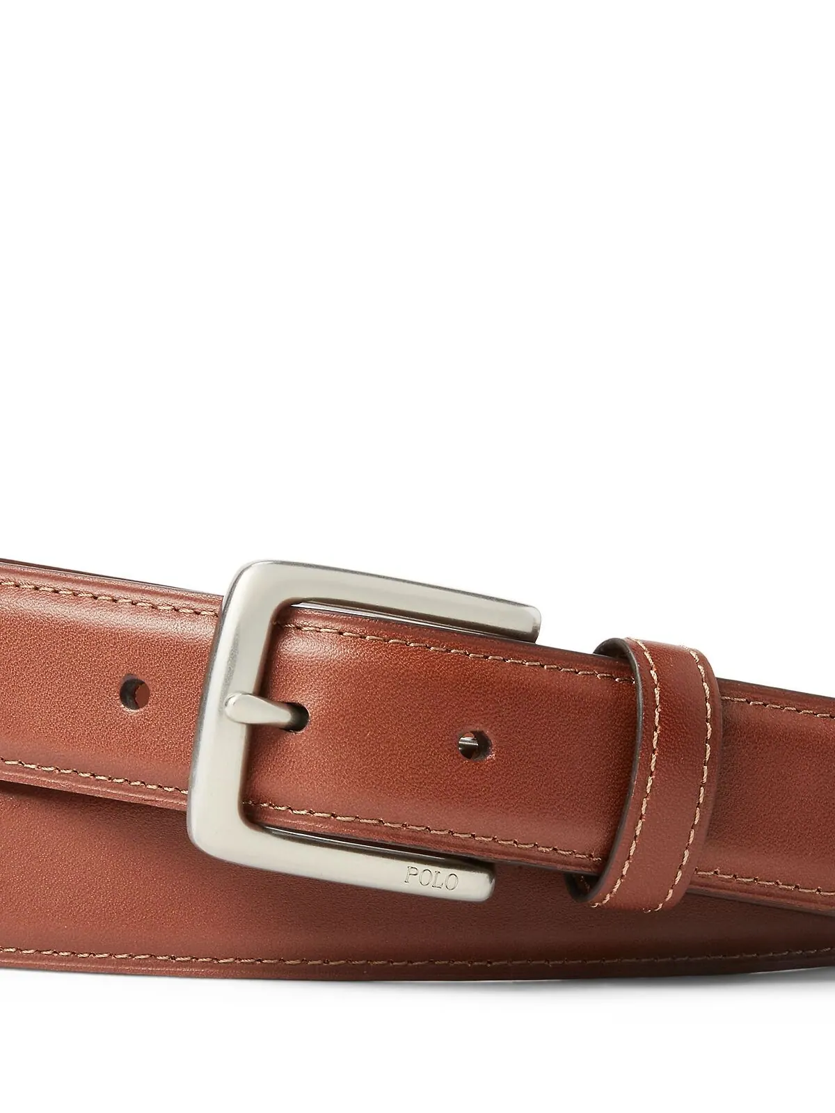 Мужской кожаный ремень Suffield Polo Ralph Lauren — изображение 2 из 2, бежевый