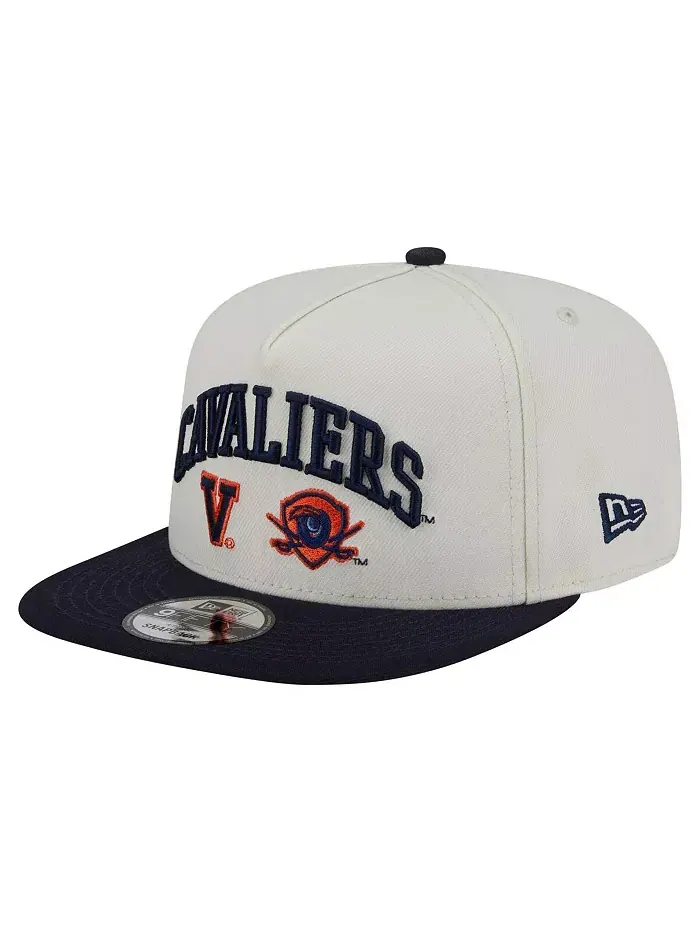 Мужская белая бейсболка Virginia Cavaliers Collegiate 9FIFTY A-Frame Snapback New Era