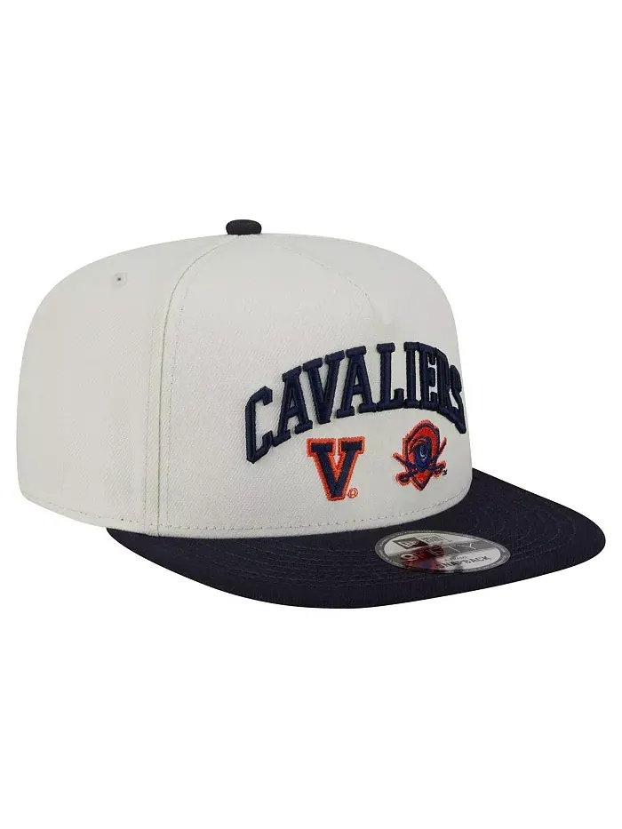 Мужская белая бейсболка Virginia Cavaliers Collegiate 9FIFTY A-Frame Snapback New Era — изображение 3 из 4