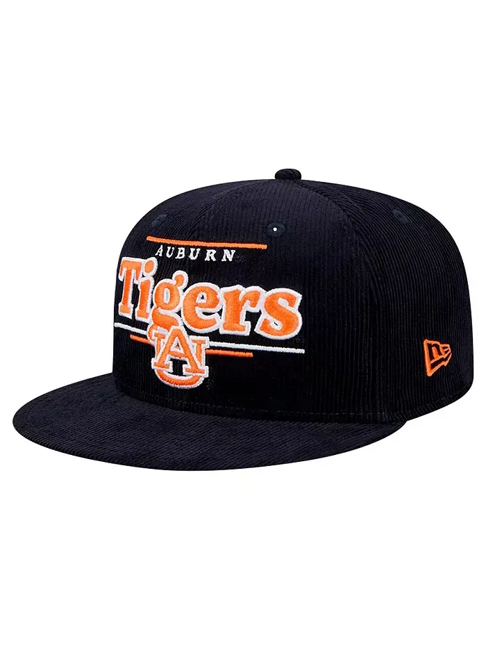 Мужская темно-синяя бейсболка Auburn Tigers Display 9FIFTY Snapback New Era