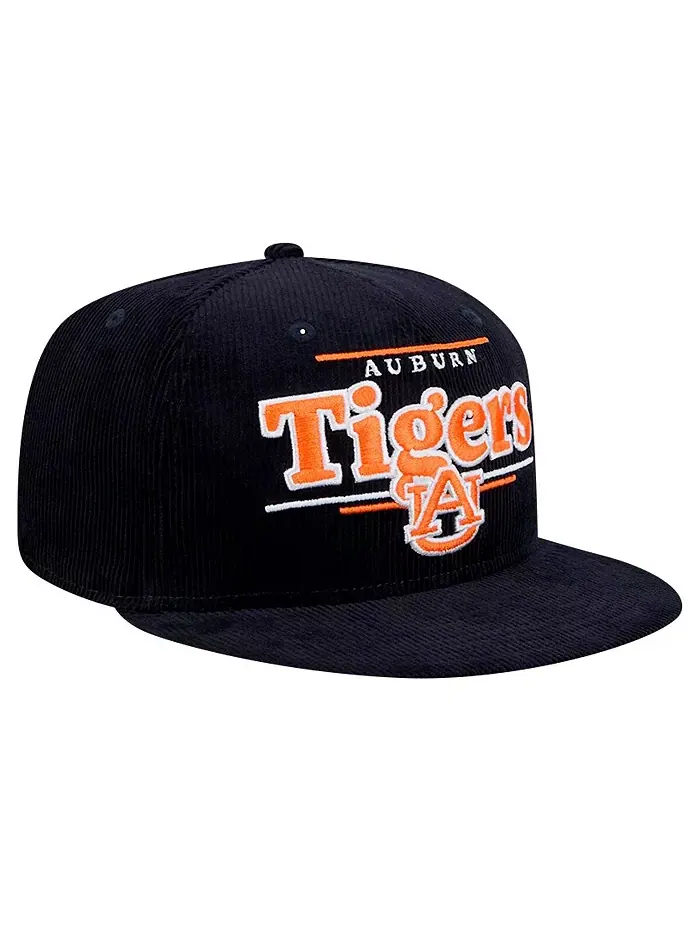 Мужская темно-синяя бейсболка Auburn Tigers Display 9FIFTY Snapback New Era — изображение 3 из 4
