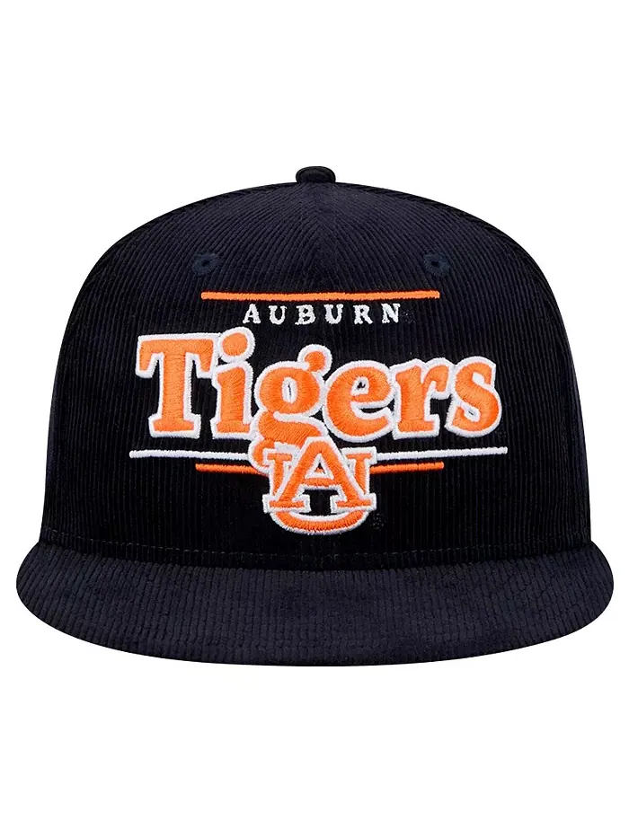 Мужская темно-синяя бейсболка Auburn Tigers Display 9FIFTY Snapback New Era — изображение 4 из 4