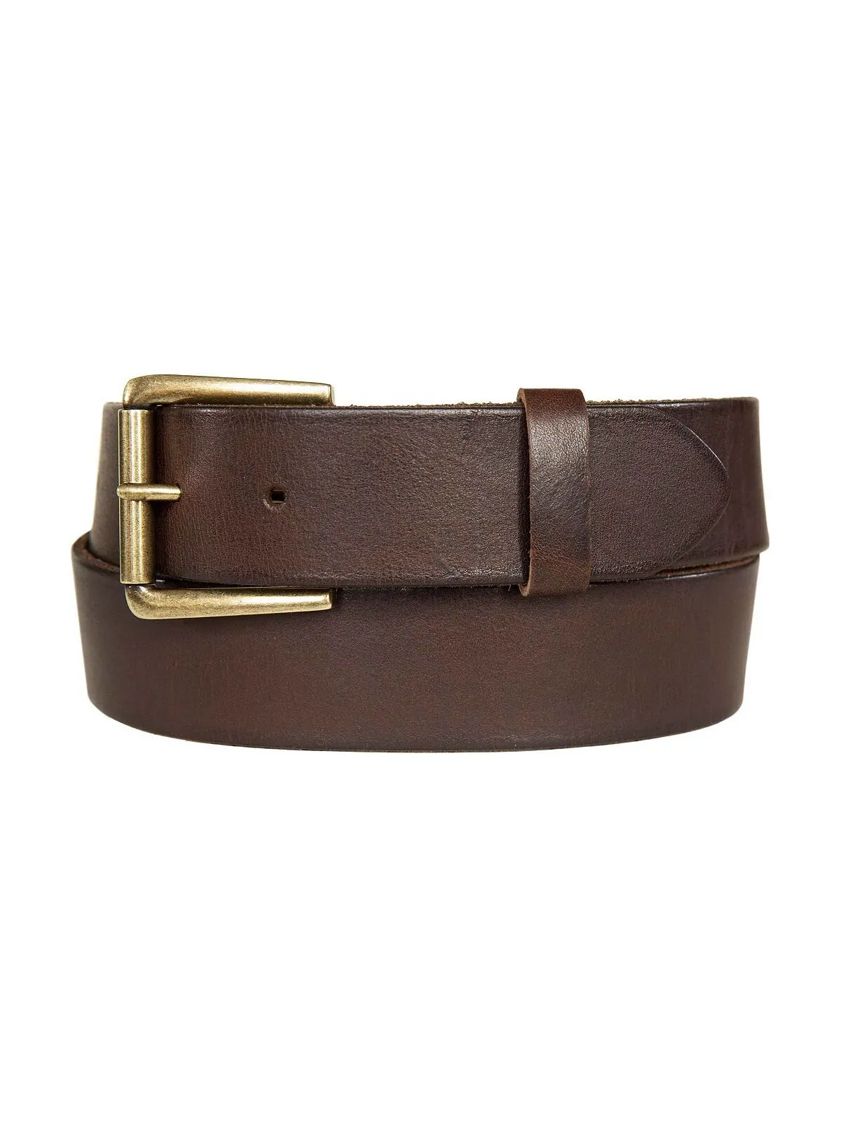 Мужской кожаный джинсовый ремень с роликовой пряжкой и заклепками Lucky Brand