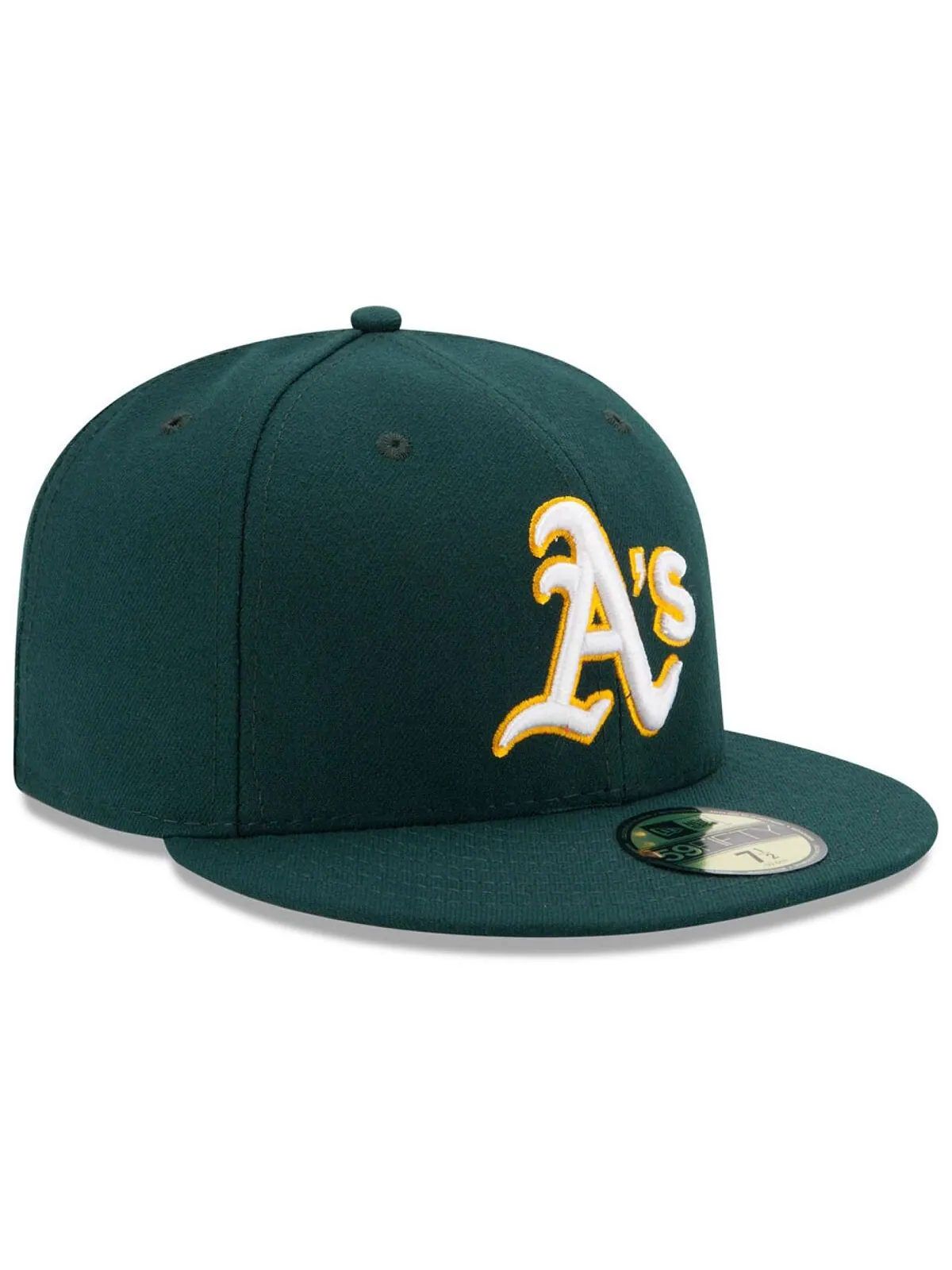 Кепка приталенного кроя Oakland Athletics Authentic Collection 59FIFTY New Era — изображение 3 из 4, зеленый