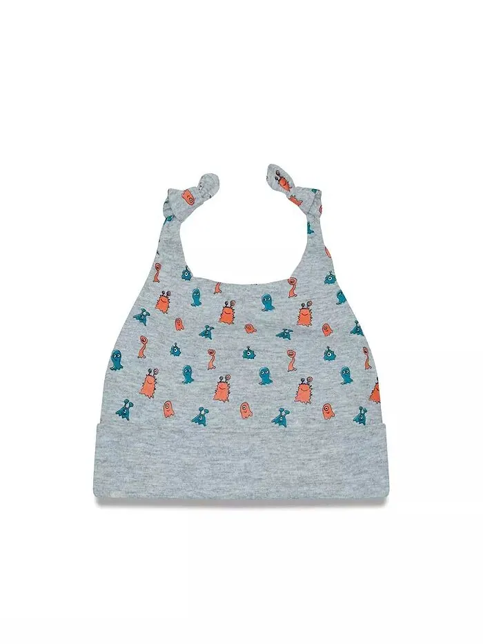 Вязаная шапка с манжетами для мальчиков и девочек цвета Heather Grey Miami Dolphins Critter New Era — изображение 2 из 2