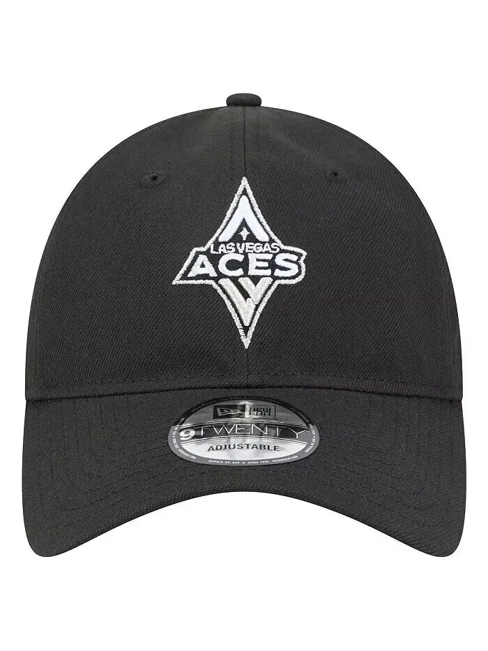 Мужская и женская черная кепка Las Vegas Aces Core Logo 9TWENTY Adjustable New Era — изображение 5 из 5