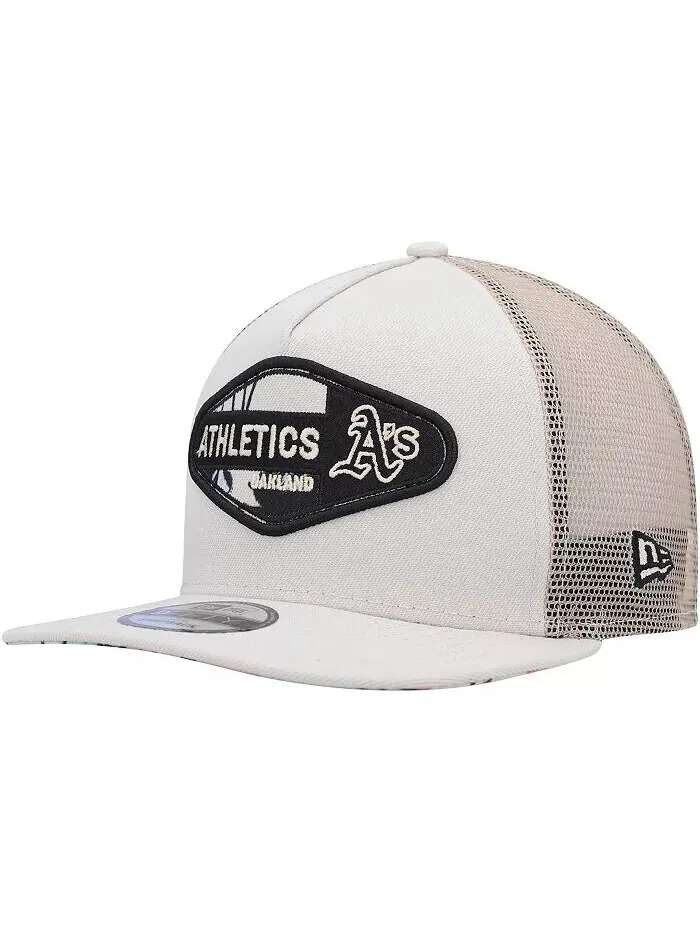 Мужская кепка Snapback в стиле ретро Oakland Athletics в стиле ретро с А-образной рамкой Trucker
