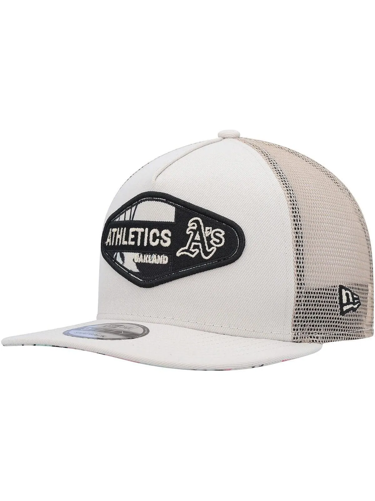 Мужская кепка Snapback в стиле ретро Oakland Athletics в стиле ретро с А-образной рамкой Trucker — изображение 1 из 3