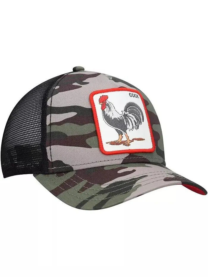 Мужская камуфляжная регулируемая шапка The Rooster Trucker Goorin Bros. — изображение 3 из 5