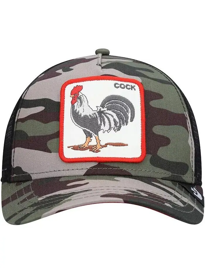 Мужская камуфляжная регулируемая шапка The Rooster Trucker Goorin Bros. — изображение 4 из 5