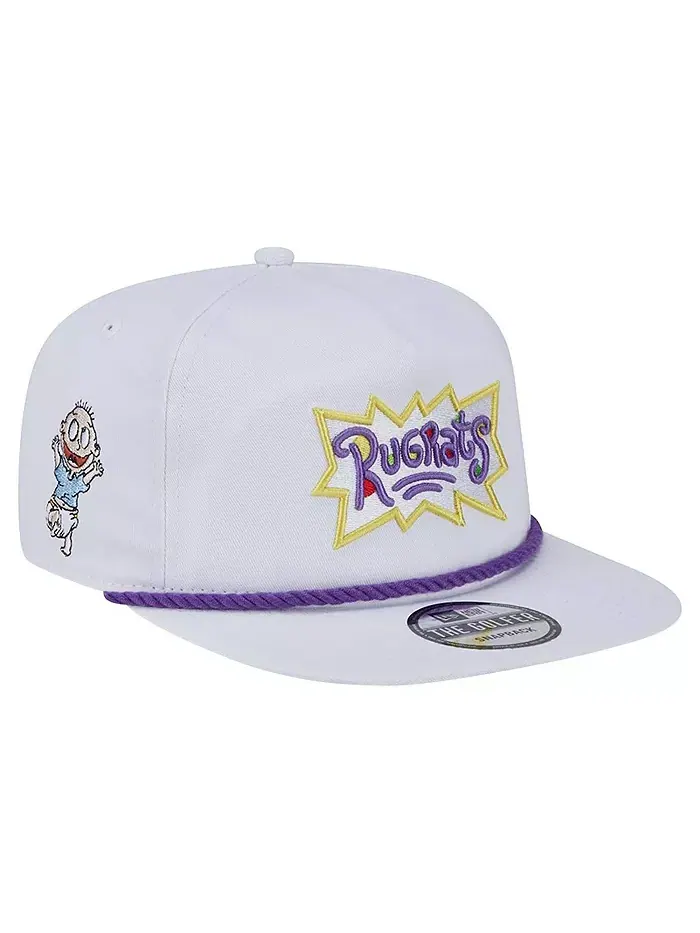 Мужская белая бейсболка Rugrats с застежкой-кнопкой New Era