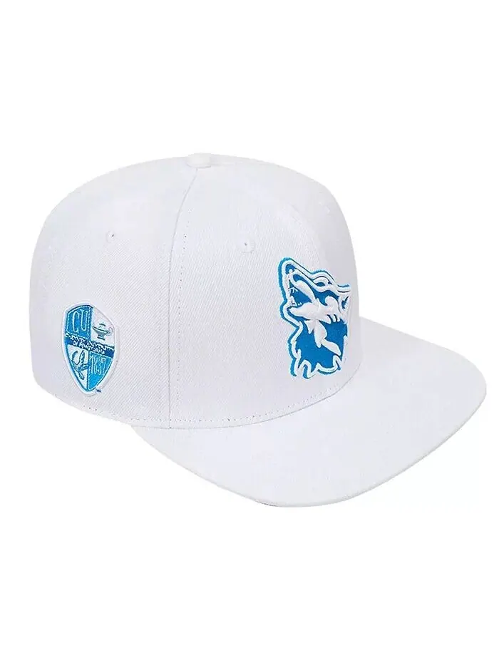 Мужская белая шерстяная шляпа-талисман Cheyney Wolves Evergreen Snapback Pro Standard