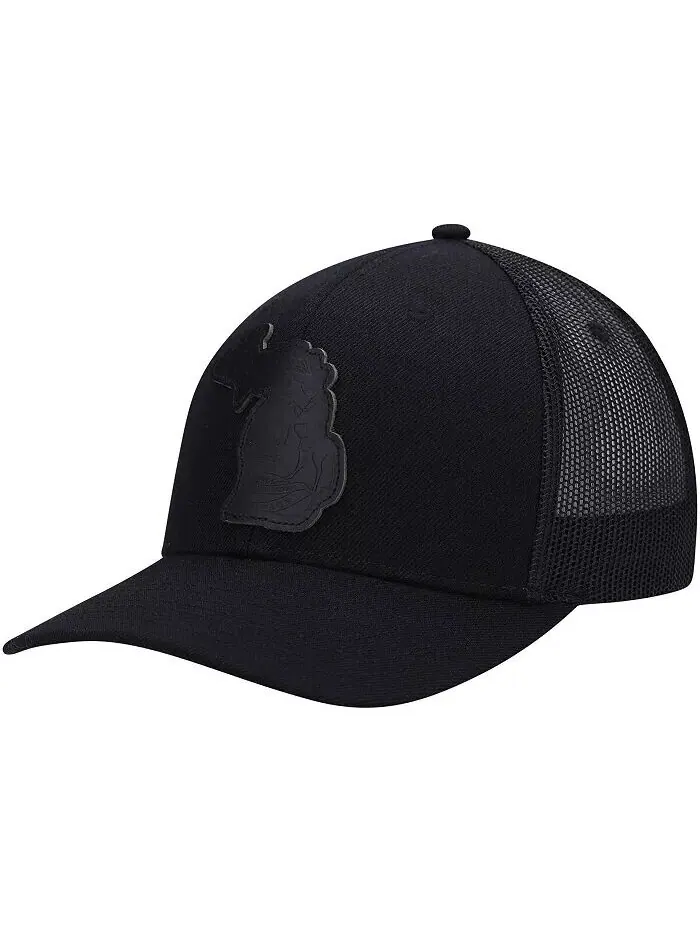 Мужская кепка Trucker Snapback с нашивкой Michigan Blackout State Local Crowns — изображение 2 из 5
