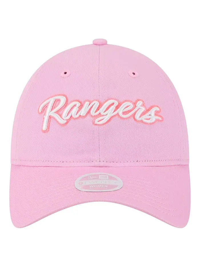 Женская розовая бейсболка Texas Rangers ко Дню матери 9TWENTY с регулируемой застежкой New Era — изображение 2 из 4