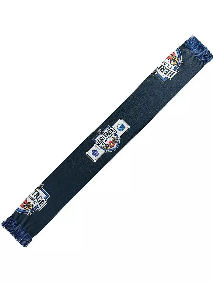Мужской и женский темно-синий классический шарф Heritage NHL 2022 для мероприятий Ruffneck Scarves — изображение 3 из 4