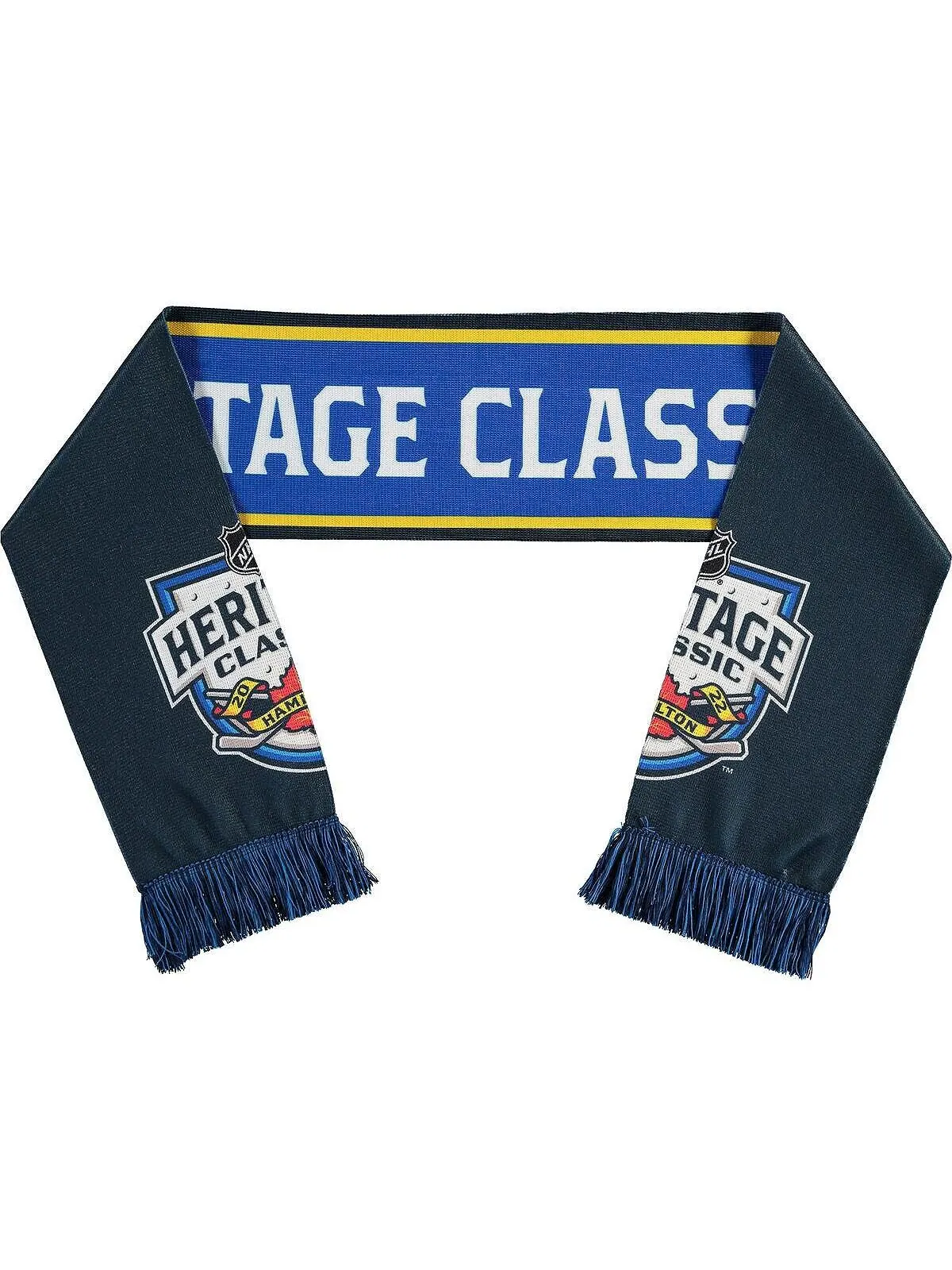 Мужской и женский темно-синий классический шарф Heritage NHL 2022 для мероприятий Ruffneck Scarves — синий