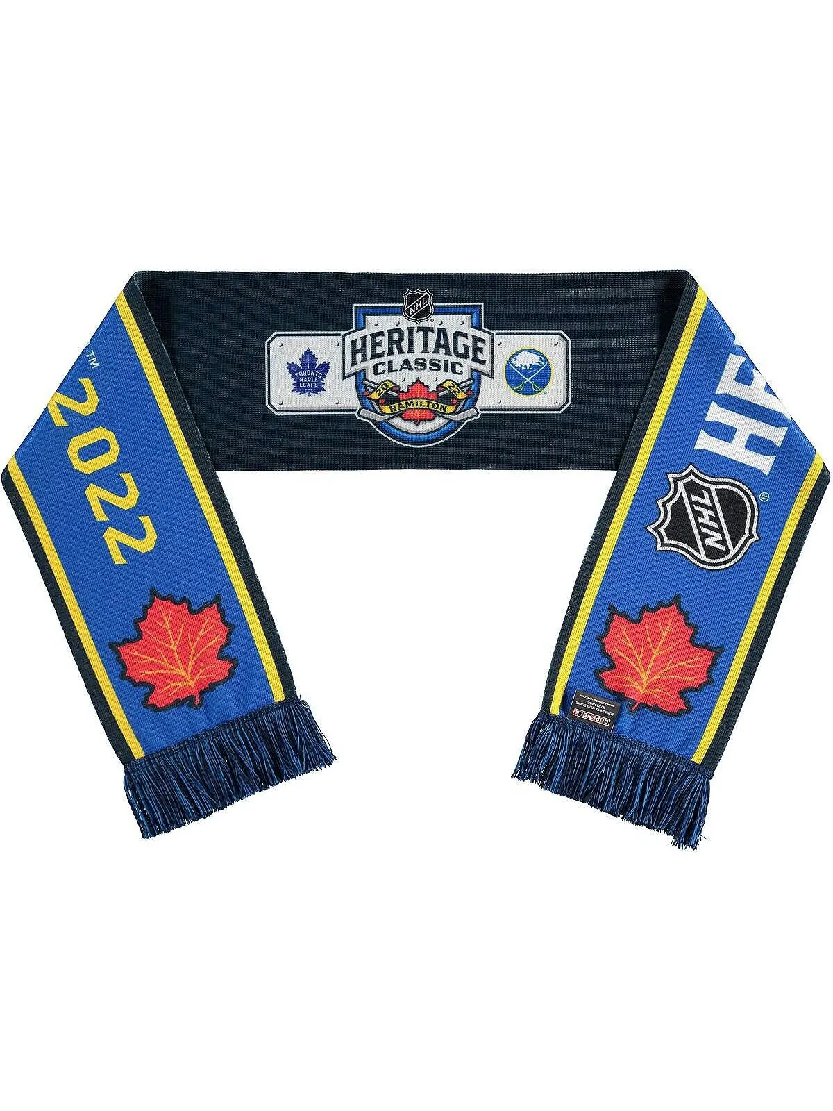 Мужской и женский темно-синий классический шарф Heritage NHL 2022 для мероприятий Ruffneck Scarves — изображение 2 из 4