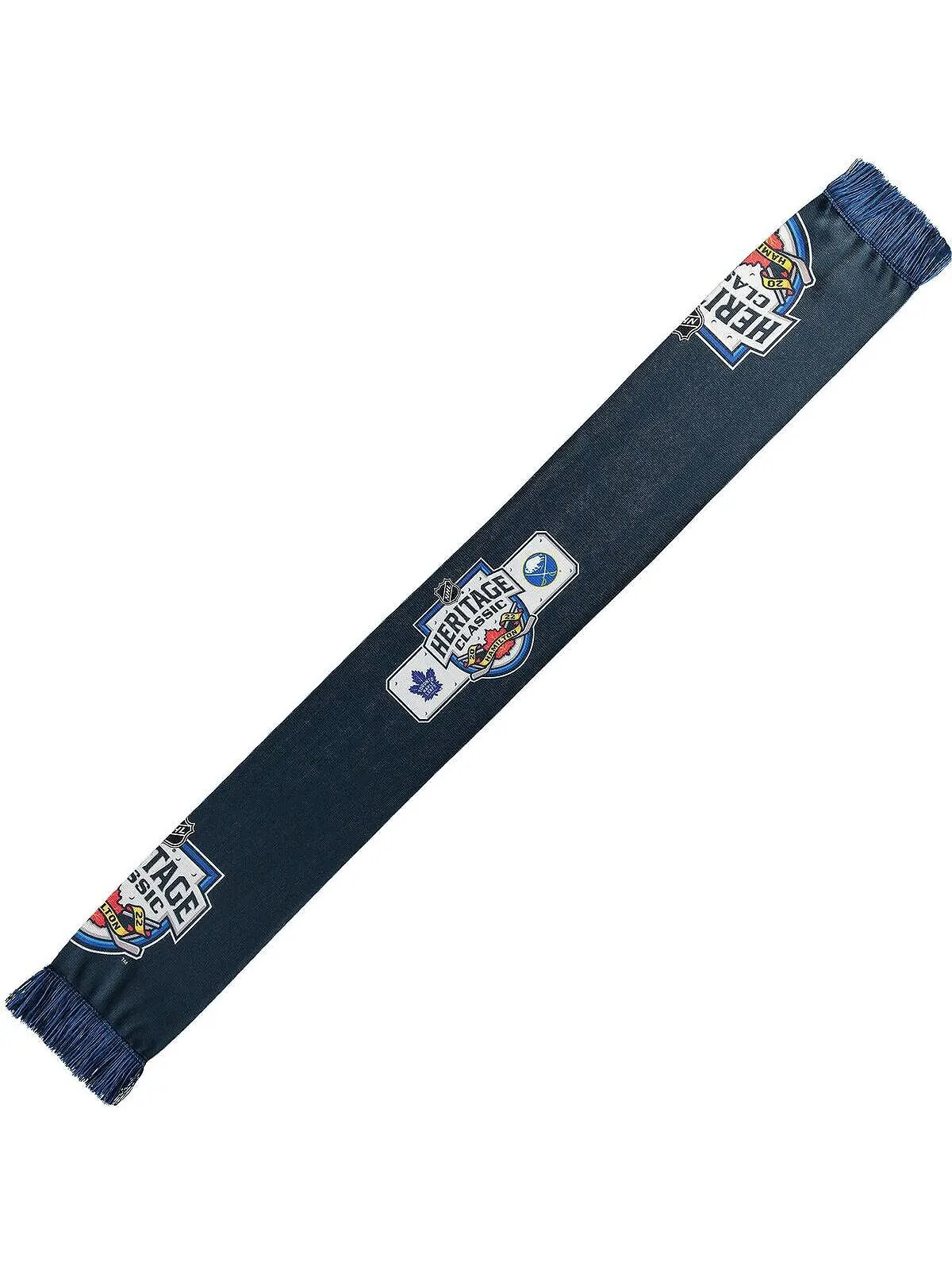 Мужской и женский темно-синий классический шарф Heritage NHL 2022 для мероприятий Ruffneck Scarves — изображение 3 из 4