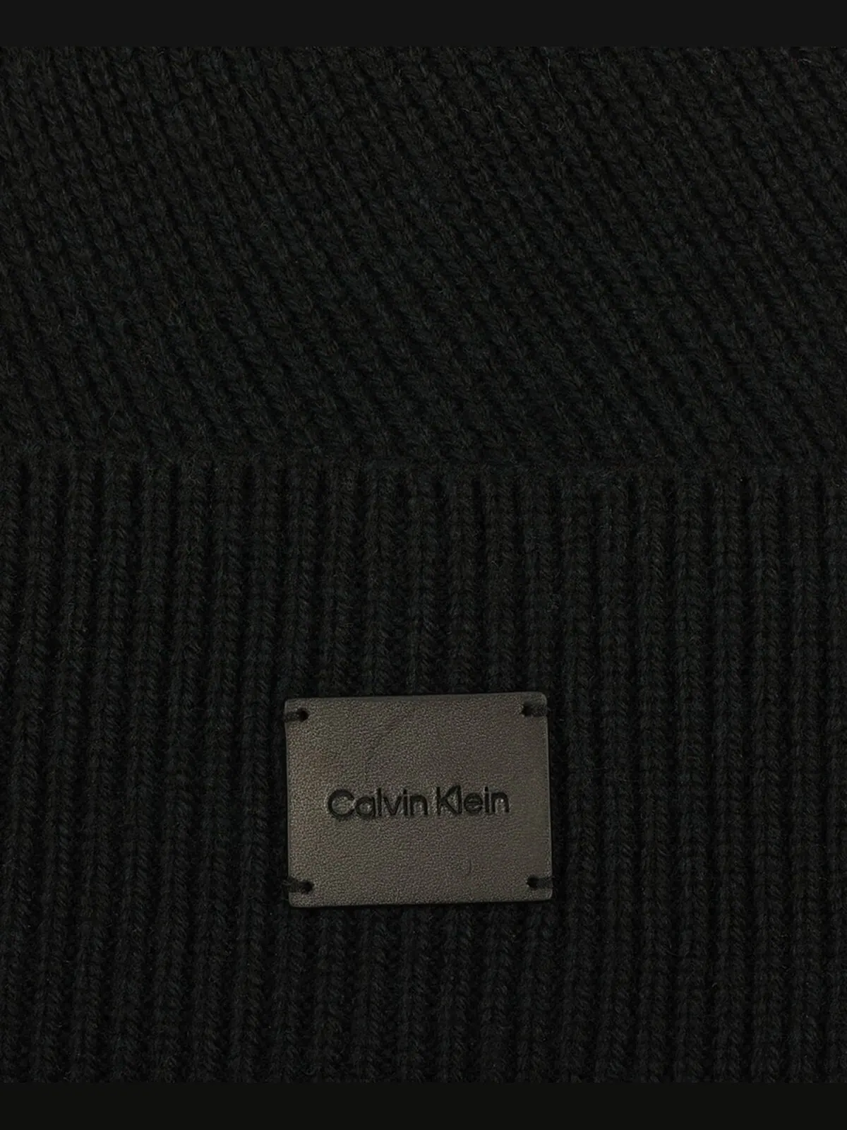 Мужская шапка с боковой манжетой Calvin Klein — изображение 4 из 5, черный