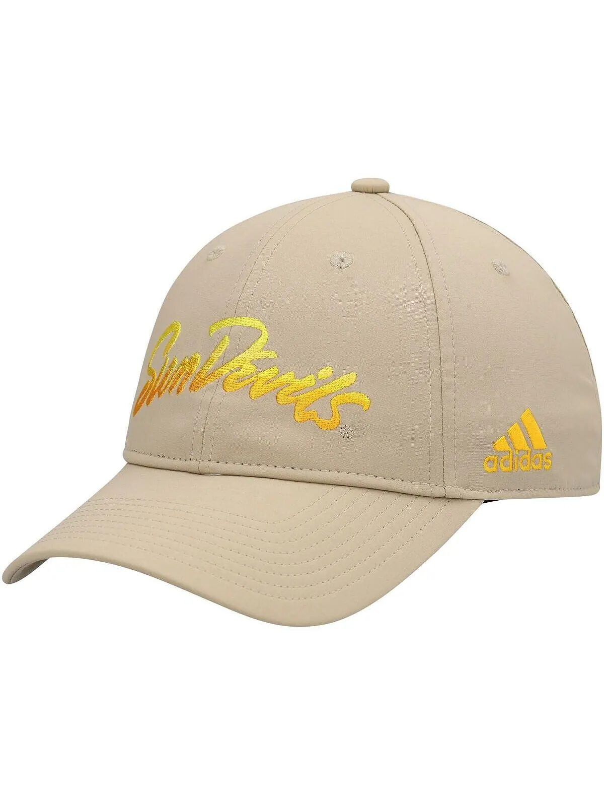 Мужская регулируемая шляпа цвета хаки Arizona State Sun Devils Rising Devils с напуском adidas — изображение 1 из 4