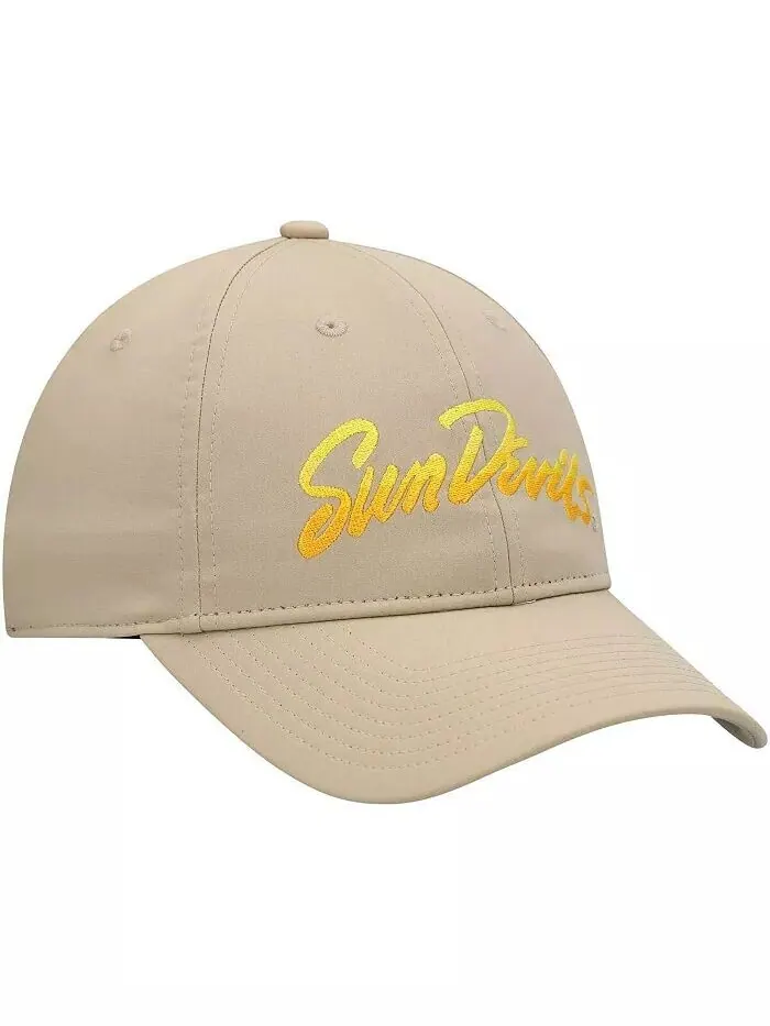 Мужская регулируемая шляпа цвета хаки Arizona State Sun Devils Rising Devils с напуском Adidas — изображение 3 из 4