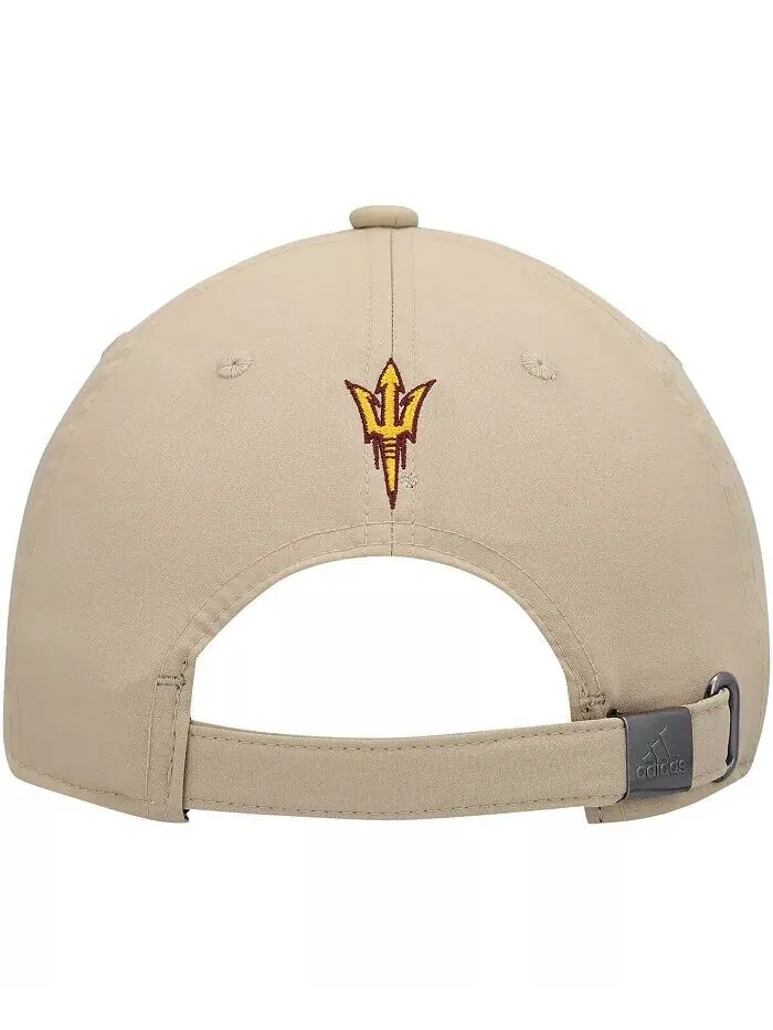 Мужская регулируемая шляпа цвета хаки Arizona State Sun Devils Rising Devils с напуском Adidas — изображение 4 из 4