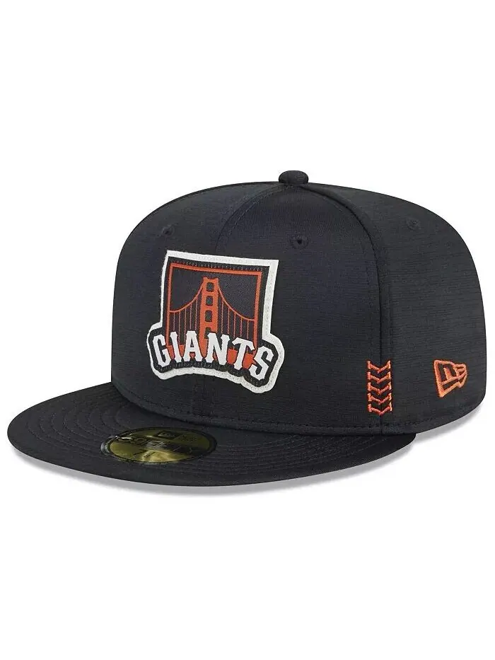 Мужская черная бейсболка San Francisco Giants 2024 Clubhouse 59FIFTY Fitted New Era
