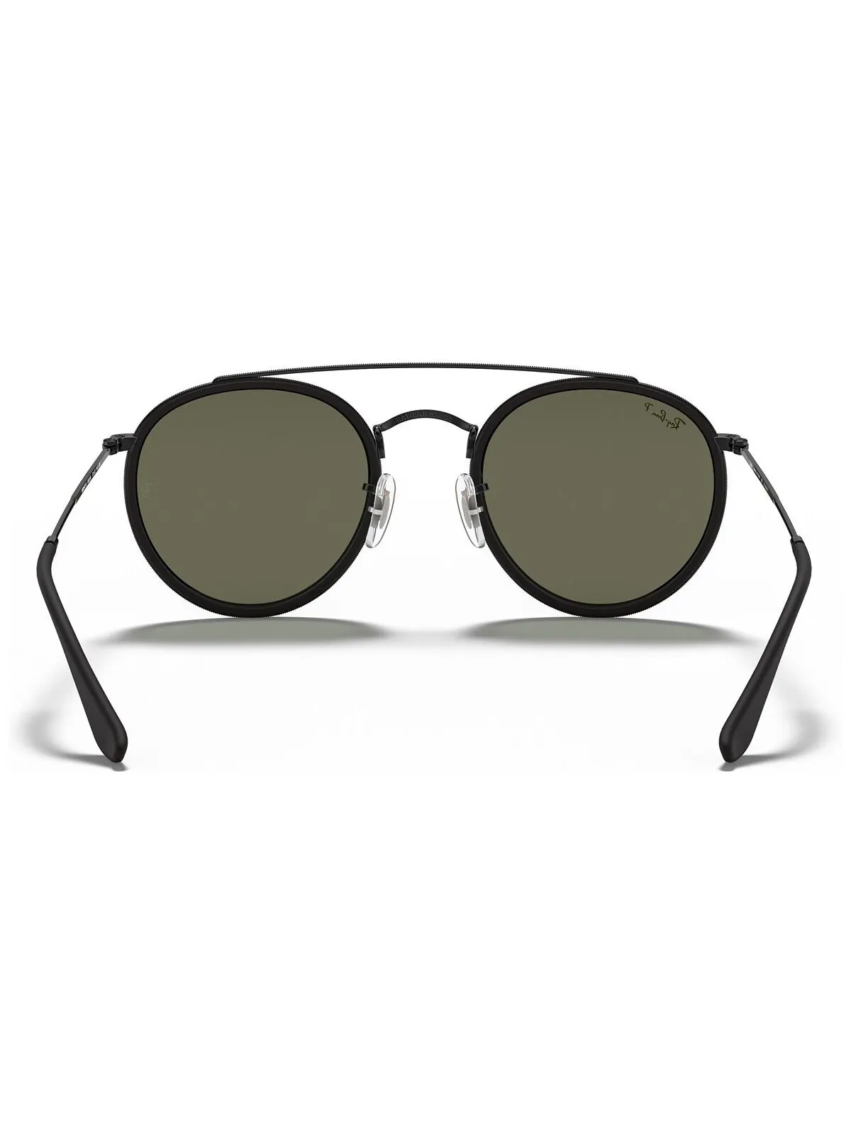 Поляризационные солнцезащитные очки, RB3647N ROUND DOUBLE BRIDGE Ray-Ban — изображение 4 из 7, черный/зеленый