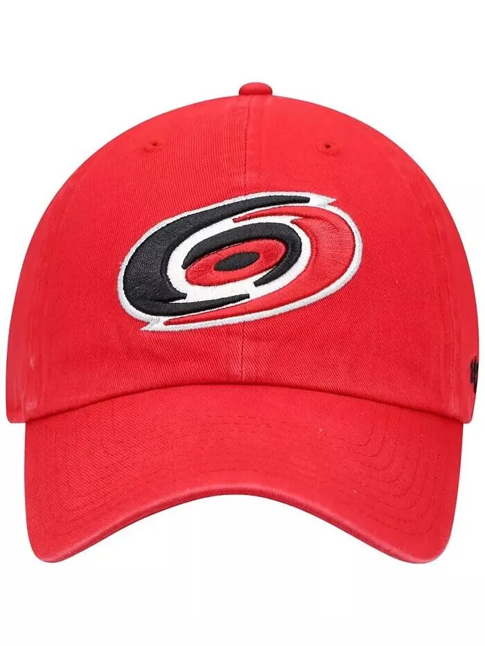 Мужская регулируемая шапка Red Carolina Hurricanes Team Clean Up '47 Brand — изображение 3 из 5