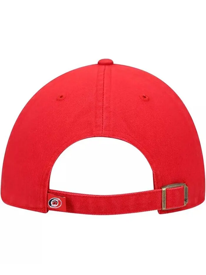 Мужская регулируемая шапка Red Carolina Hurricanes Team Clean Up '47 Brand — изображение 5 из 5
