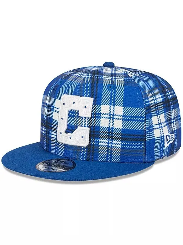 Мужская бейсболка-кепка Royal Indianapolis Colts 2024 Sideline Statement 9FIFTY Snapback New Era