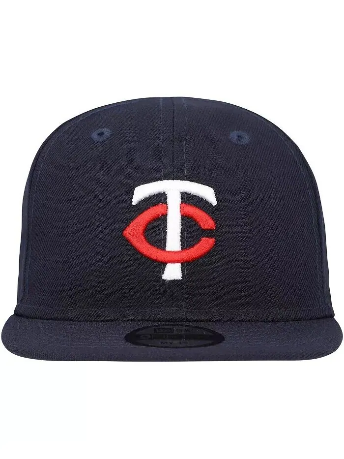 Младенцы мальчики и девочки Navy Minnesota Twins Моя первая регулируемая шапка 9FIFTY New Era — изображение 4 из 4