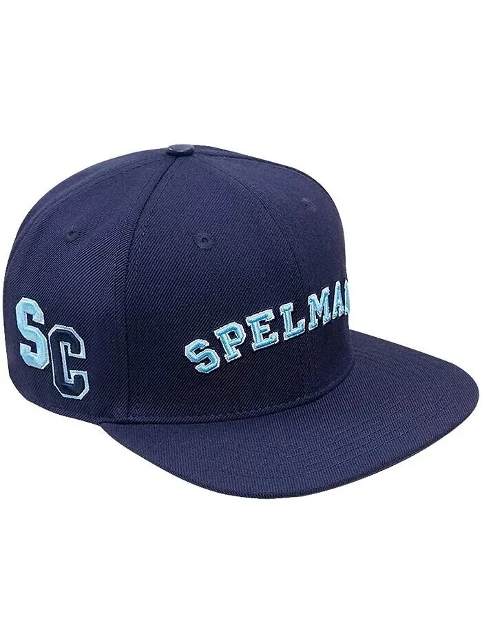 Мужская темно-синяя кепка Spelman College Jaguar Evergreen Spelman Snapback Pro Standard