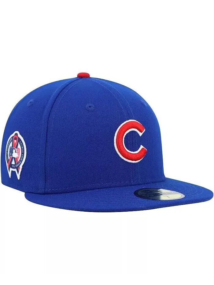 Мужская кепка с боковой нашивкой в ​​честь Мемориала 11 сентября Royal Chicago Cubs 59Fifty New Era