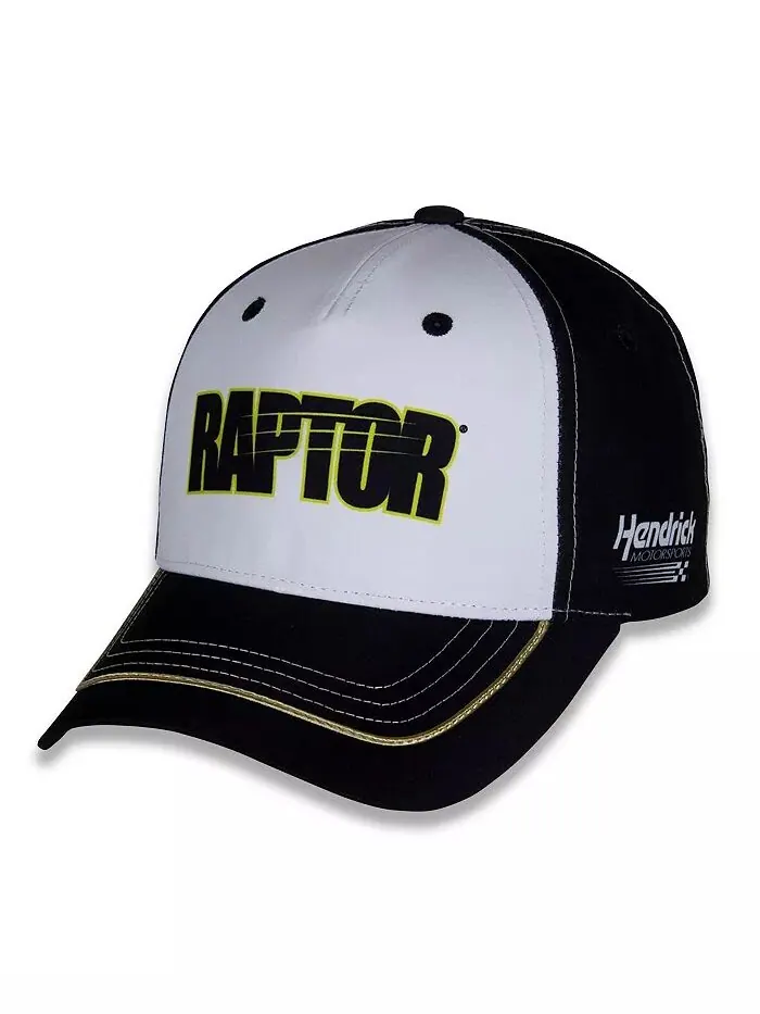 Мужская белая/черная регулируемая кепка William Byron Raptor Uniform Hendrick Motorsports Team