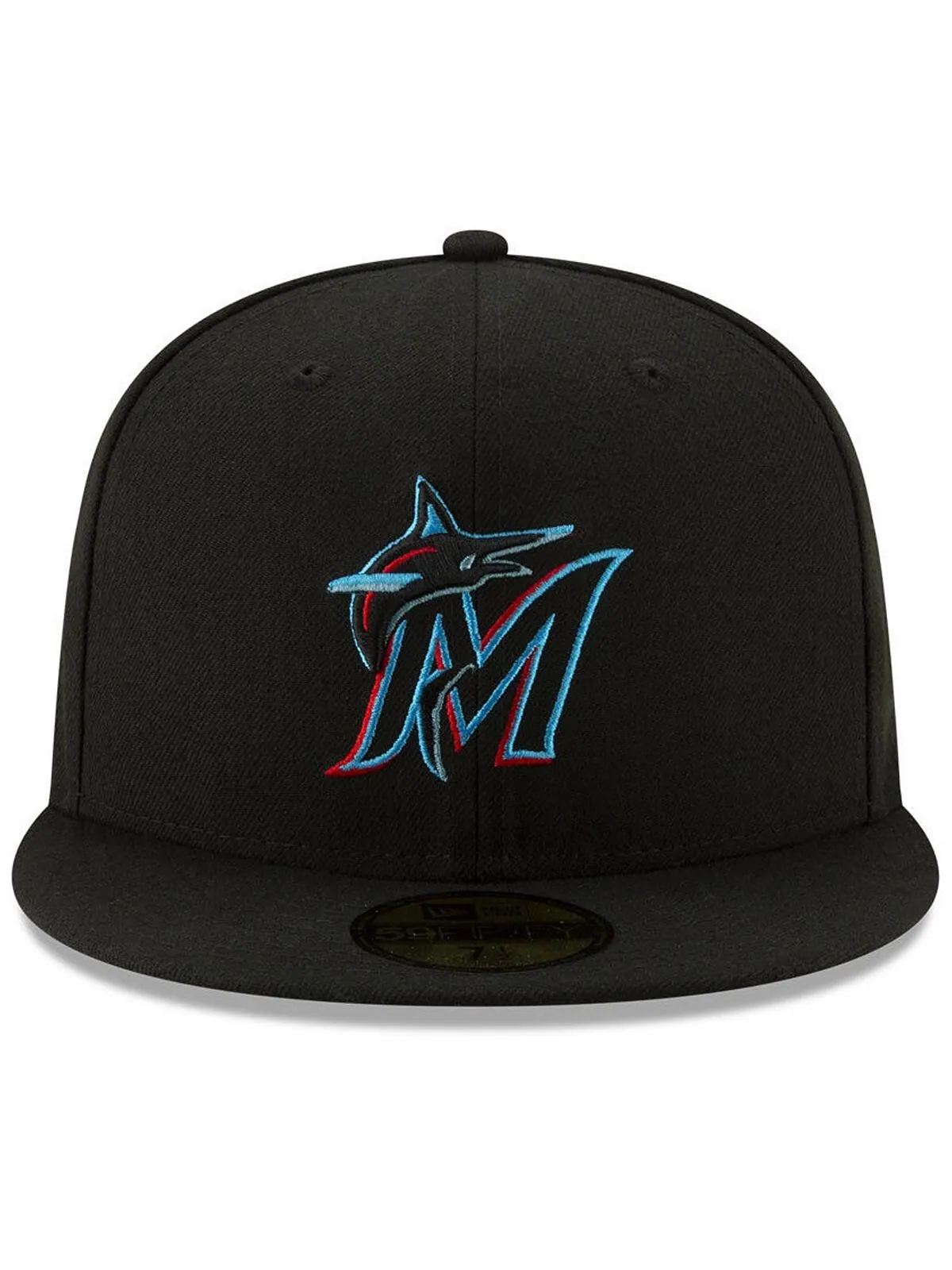 Кепка приталенного кроя Miami Marlins Authentic Collection 59FIFTY New Era — изображение 2 из 4, черный