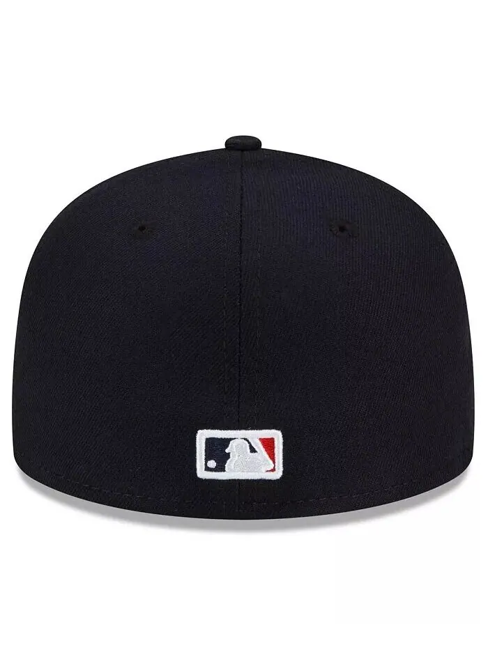Мужская темно-синяя приталенная шляпа Minnesota Twins 2023 Authentic Collection Road 59FIFTY New Era — изображение 2 из 4