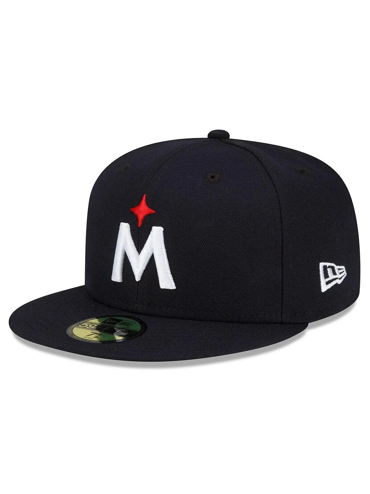 Мужская темно-синяя приталенная шляпа Minnesota Twins 2023 Authentic Collection Road 59FIFTY New Era