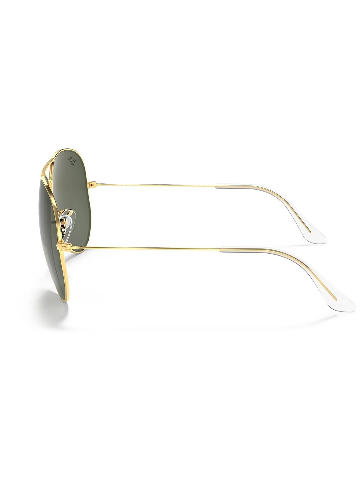 Солнцезащитные очки, RB3026 AVIATOR LARGE Ray-Ban — изображение 2 из 9, золотистый/зеленый