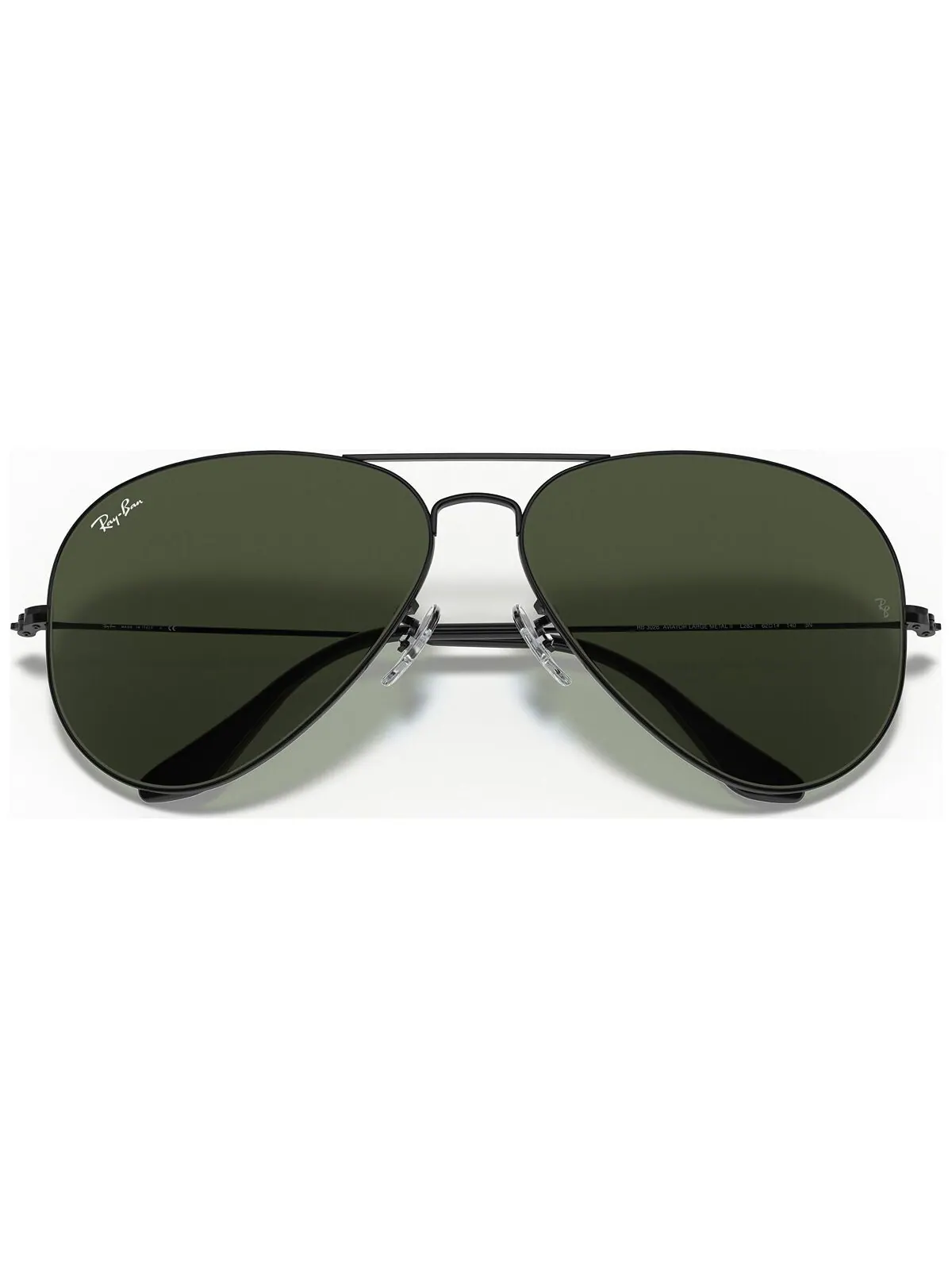 Солнцезащитные очки, RB3026 AVIATOR LARGE Ray-Ban — изображение 9 из 9, золотистый/зеленый