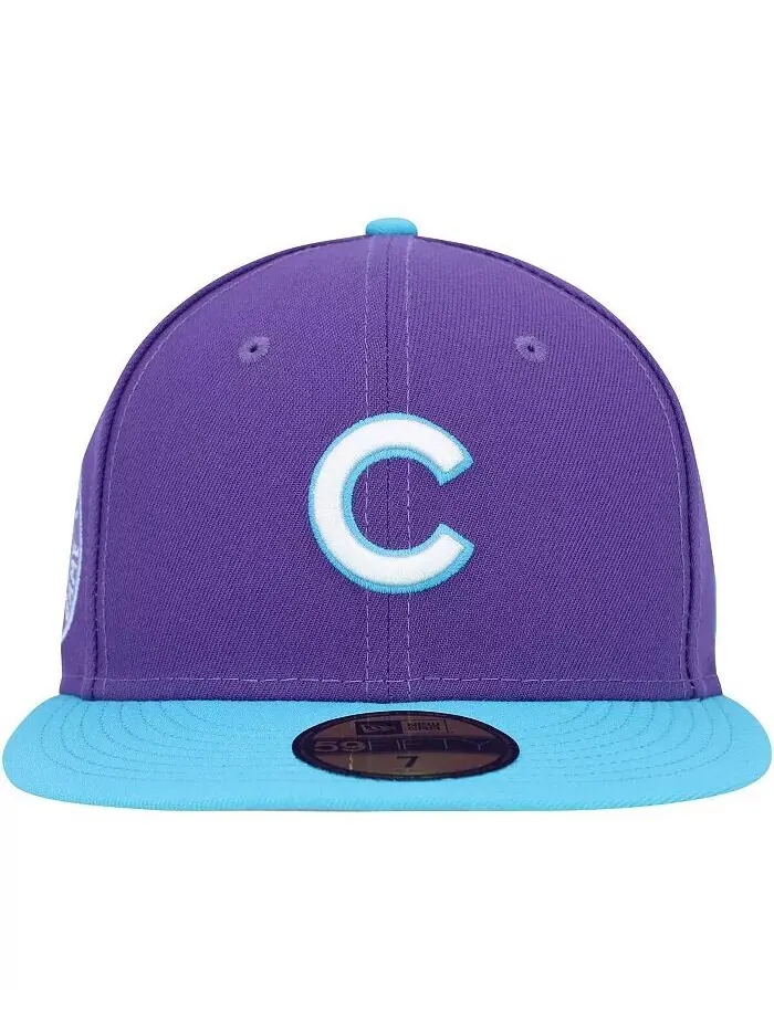 Мужская фиолетовая приталенная кепка Chicago Cubs Vice 59FIFTY New Era — изображение 2 из 4