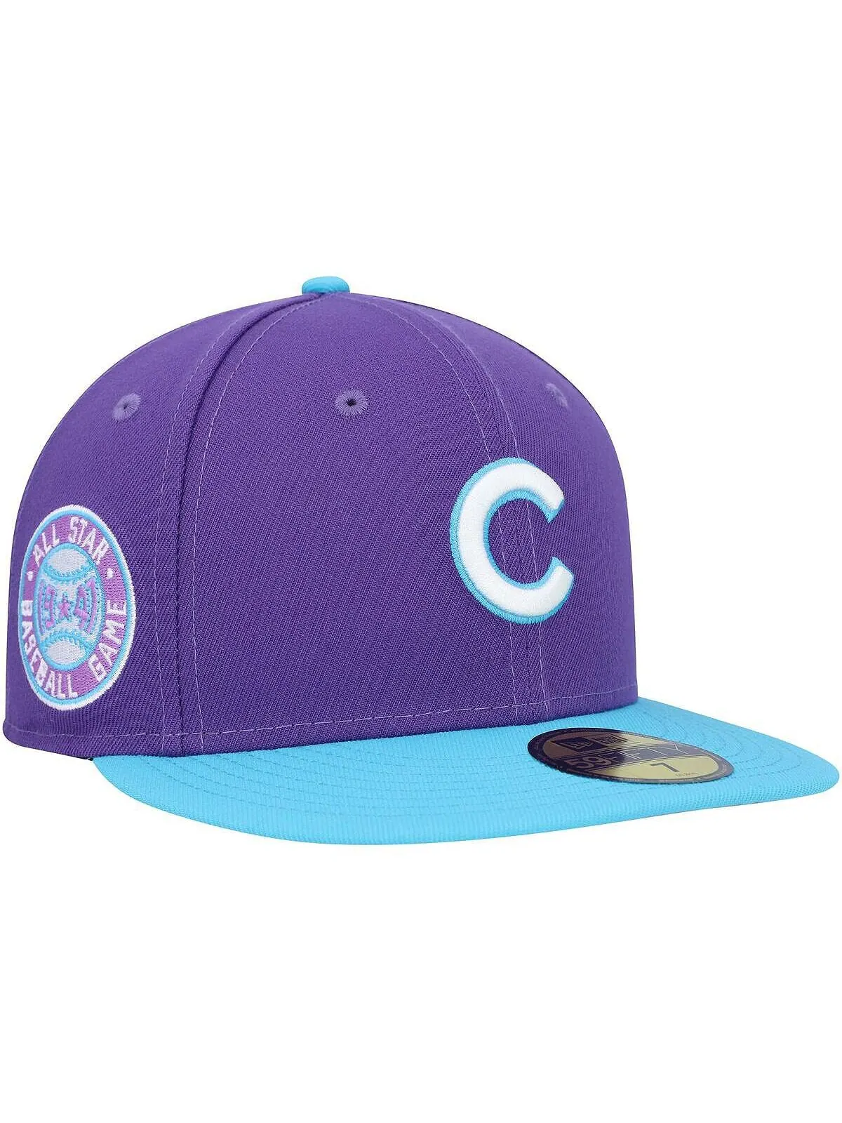 Мужская фиолетовая приталенная кепка Chicago Cubs Vice 59FIFTY New Era